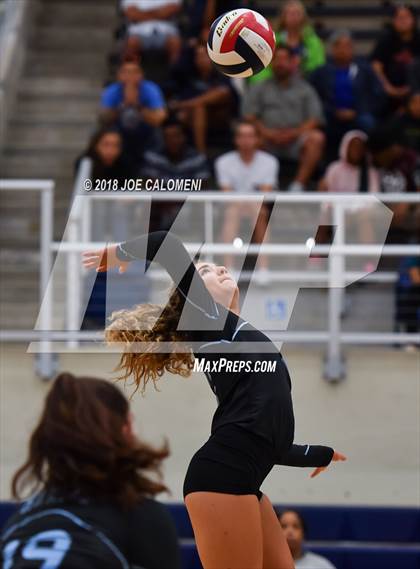 Thumbnail 2 in Madison vs Harlan (NISD Volleyball Tournament) photogallery.