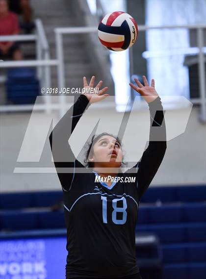 Thumbnail 2 in Madison vs Harlan (NISD Volleyball Tournament) photogallery.