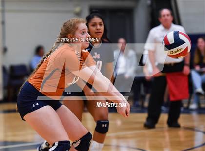 Thumbnail 3 in Madison vs Harlan (NISD Volleyball Tournament) photogallery.