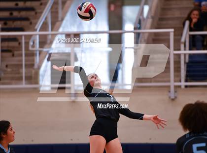 Thumbnail 2 in Madison vs Harlan (NISD Volleyball Tournament) photogallery.