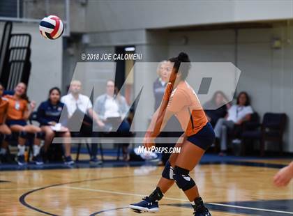 Thumbnail 3 in Madison vs Harlan (NISD Volleyball Tournament) photogallery.