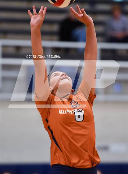 Thumbnail 3 in Madison vs Harlan (NISD Volleyball Tournament) photogallery.