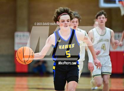 Thumbnail 2 in (CHSAA 3A Boys Basketball first Round) SkyView Academy vs Highland photogallery.