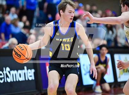 Thumbnail 3 in (CHSAA 3A Boys Basketball first Round) SkyView Academy vs Highland photogallery.