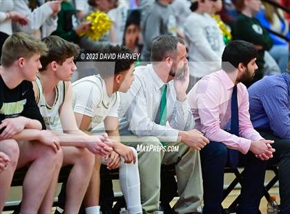 Thumbnail 3 in (CHSAA 3A Boys Basketball first Round) SkyView Academy vs Highland photogallery.