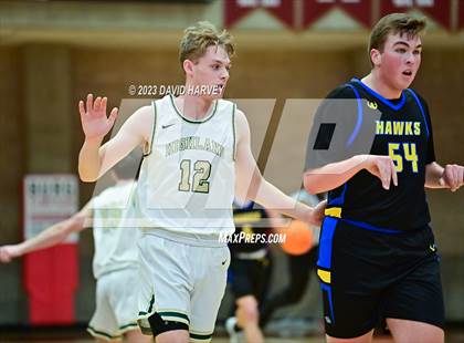 Thumbnail 1 in (CHSAA 3A Boys Basketball first Round) SkyView Academy vs Highland photogallery.