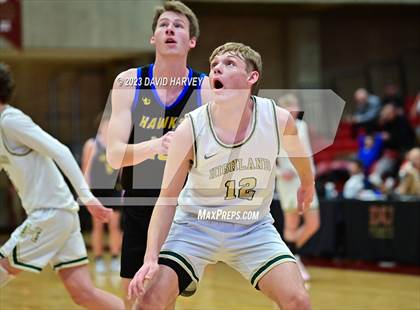 Thumbnail 2 in (CHSAA 3A Boys Basketball first Round) SkyView Academy vs Highland photogallery.