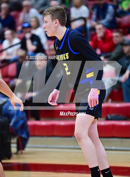 Thumbnail 3 in (CHSAA 3A Boys Basketball first Round) SkyView Academy vs Highland photogallery.