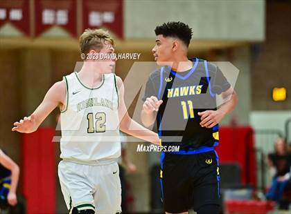 Thumbnail 3 in (CHSAA 3A Boys Basketball first Round) SkyView Academy vs Highland photogallery.