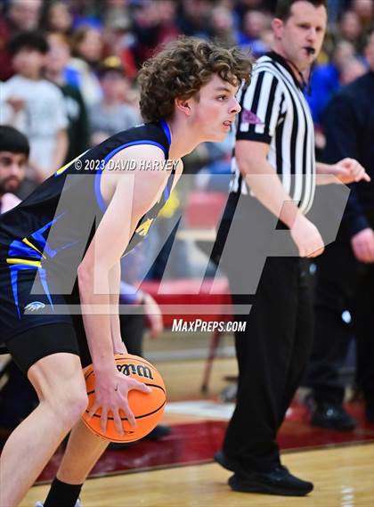 Thumbnail 1 in (CHSAA 3A Boys Basketball first Round) SkyView Academy vs Highland photogallery.
