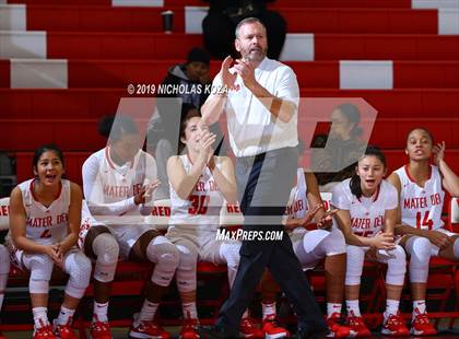 Thumbnail 2 in Mater Dei vs. Orangewood Academy (Battle at the Beach) photogallery.