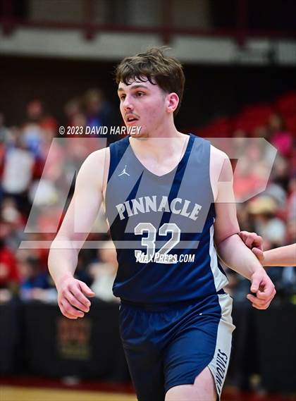Thumbnail 2 in (CHSAA 3A Boys Basketball First Round) The Pinnacle vs Salida photogallery.