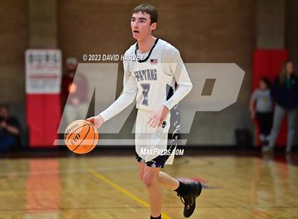 Thumbnail 3 in (CHSAA 3A Boys Basketball First Round) The Pinnacle vs Salida photogallery.