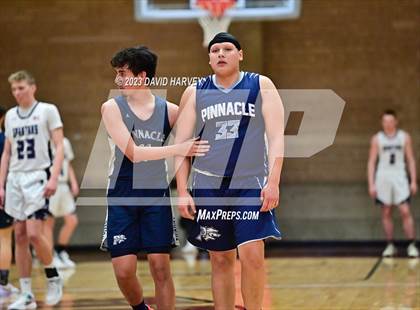 Thumbnail 1 in (CHSAA 3A Boys Basketball First Round) The Pinnacle vs Salida photogallery.