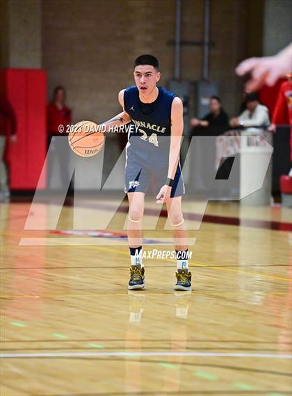 Thumbnail 3 in (CHSAA 3A Boys Basketball First Round) The Pinnacle vs Salida photogallery.