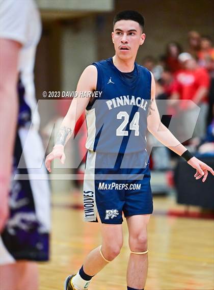 Thumbnail 2 in (CHSAA 3A Boys Basketball First Round) The Pinnacle vs Salida photogallery.