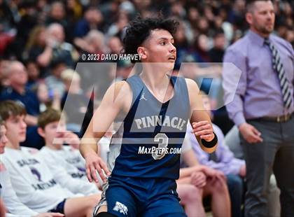 Thumbnail 2 in (CHSAA 3A Boys Basketball First Round) The Pinnacle vs Salida photogallery.