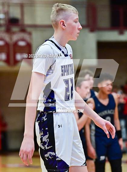 Thumbnail 3 in (CHSAA 3A Boys Basketball First Round) The Pinnacle vs Salida photogallery.
