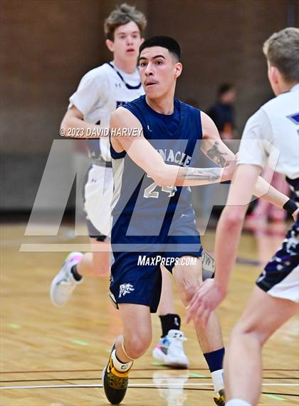 Thumbnail 2 in (CHSAA 3A Boys Basketball First Round) The Pinnacle vs Salida photogallery.