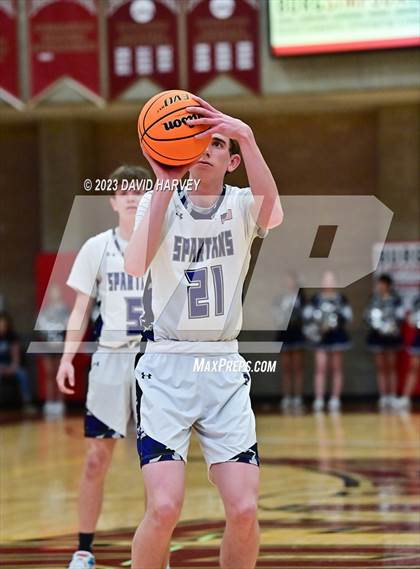 Thumbnail 1 in (CHSAA 3A Boys Basketball First Round) The Pinnacle vs Salida photogallery.