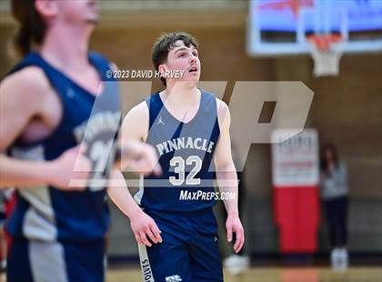 Thumbnail 1 in (CHSAA 3A Boys Basketball First Round) The Pinnacle vs Salida photogallery.