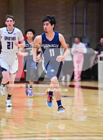Thumbnail 2 in (CHSAA 3A Boys Basketball First Round) The Pinnacle vs Salida photogallery.