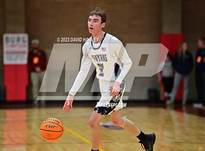 Thumbnail 1 in (CHSAA 3A Boys Basketball First Round) The Pinnacle vs Salida photogallery.