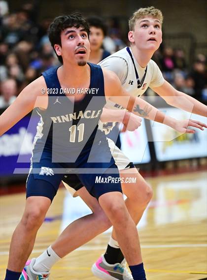 Thumbnail 3 in (CHSAA 3A Boys Basketball First Round) The Pinnacle vs Salida photogallery.