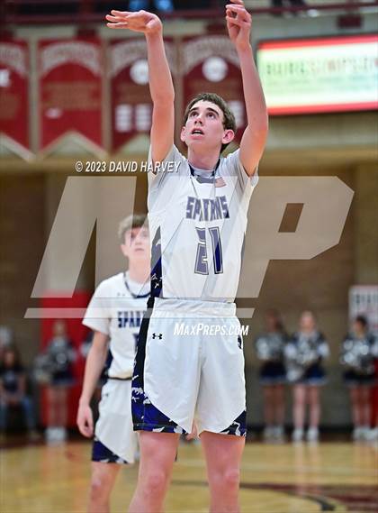 Thumbnail 3 in (CHSAA 3A Boys Basketball First Round) The Pinnacle vs Salida photogallery.