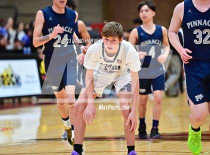 Thumbnail 2 in (CHSAA 3A Boys Basketball First Round) The Pinnacle vs Salida photogallery.