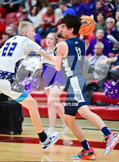 Thumbnail 3 in (CHSAA 3A Boys Basketball First Round) The Pinnacle vs Salida photogallery.