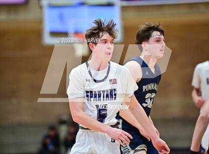 Thumbnail 1 in (CHSAA 3A Boys Basketball First Round) The Pinnacle vs Salida photogallery.