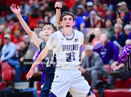 Thumbnail 1 in (CHSAA 3A Boys Basketball First Round) The Pinnacle vs Salida photogallery.