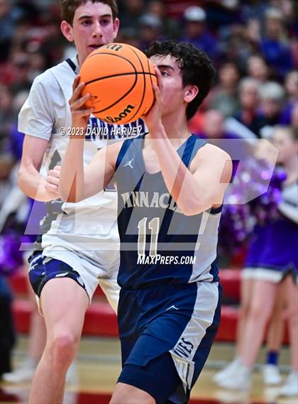 Thumbnail 2 in (CHSAA 3A Boys Basketball First Round) The Pinnacle vs Salida photogallery.