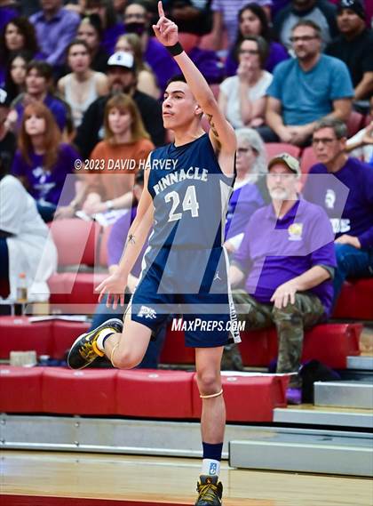 Thumbnail 1 in (CHSAA 3A Boys Basketball First Round) The Pinnacle vs Salida photogallery.