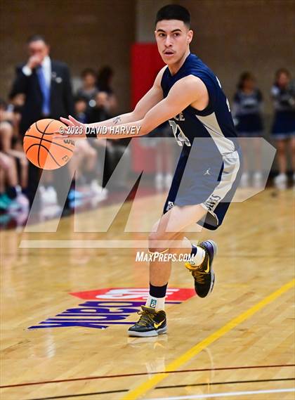 Thumbnail 3 in (CHSAA 3A Boys Basketball First Round) The Pinnacle vs Salida photogallery.