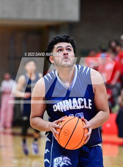 Thumbnail 2 in (CHSAA 3A Boys Basketball First Round) The Pinnacle vs Salida photogallery.