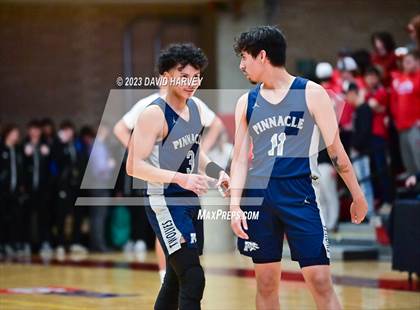 Thumbnail 2 in (CHSAA 3A Boys Basketball First Round) The Pinnacle vs Salida photogallery.