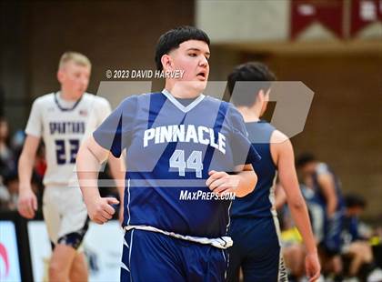 Thumbnail 1 in (CHSAA 3A Boys Basketball First Round) The Pinnacle vs Salida photogallery.