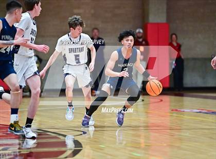 Thumbnail 1 in (CHSAA 3A Boys Basketball First Round) The Pinnacle vs Salida photogallery.