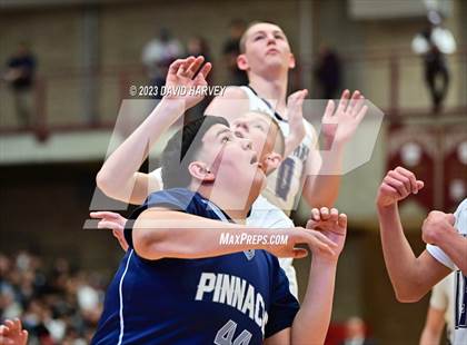 Thumbnail 3 in (CHSAA 3A Boys Basketball First Round) The Pinnacle vs Salida photogallery.