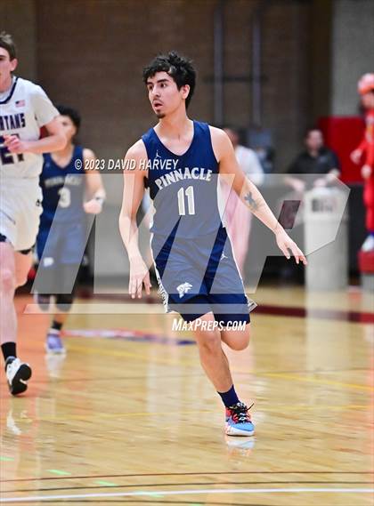 Thumbnail 3 in (CHSAA 3A Boys Basketball First Round) The Pinnacle vs Salida photogallery.
