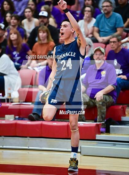 Thumbnail 2 in (CHSAA 3A Boys Basketball First Round) The Pinnacle vs Salida photogallery.
