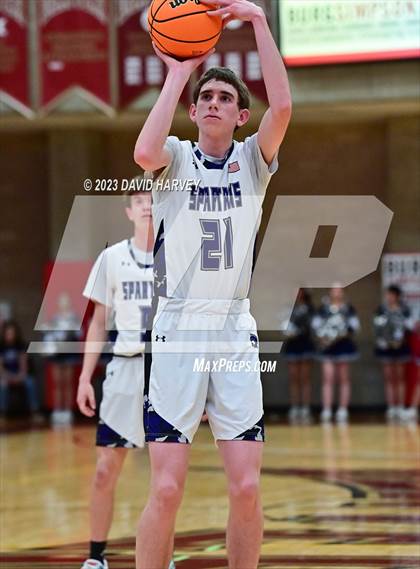 Thumbnail 3 in (CHSAA 3A Boys Basketball First Round) The Pinnacle vs Salida photogallery.