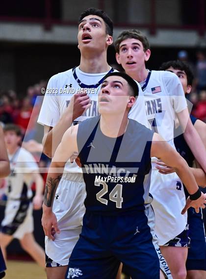 Thumbnail 1 in (CHSAA 3A Boys Basketball First Round) The Pinnacle vs Salida photogallery.