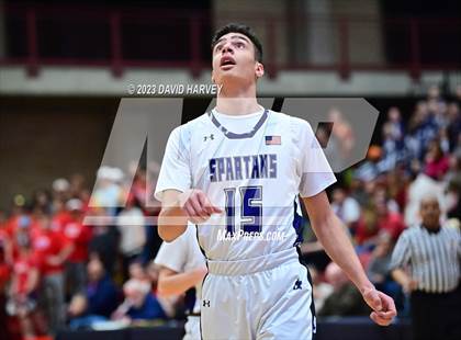 Thumbnail 1 in (CHSAA 3A Boys Basketball First Round) The Pinnacle vs Salida photogallery.