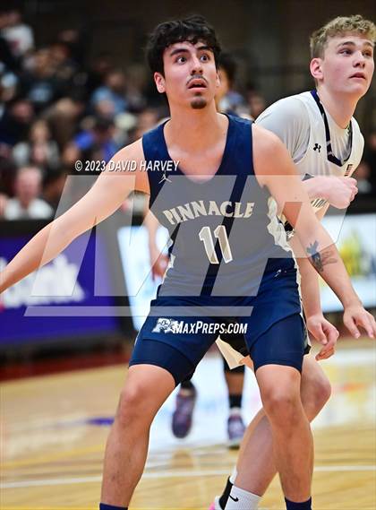 Thumbnail 2 in (CHSAA 3A Boys Basketball First Round) The Pinnacle vs Salida photogallery.