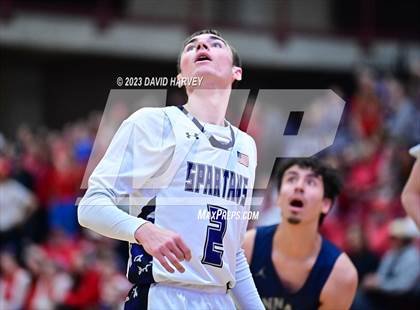 Thumbnail 3 in (CHSAA 3A Boys Basketball First Round) The Pinnacle vs Salida photogallery.