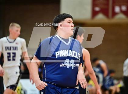 Thumbnail 1 in (CHSAA 3A Boys Basketball First Round) The Pinnacle vs Salida photogallery.