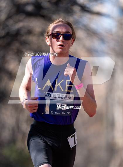 Thumbnail 2 in CHSAA 2A Cross Country Final photogallery.